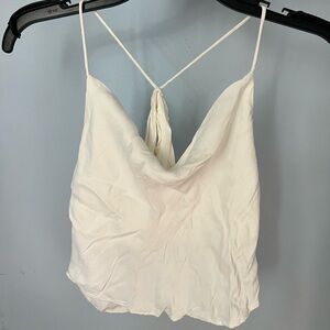 Zara flowy backless tank in silky white :)